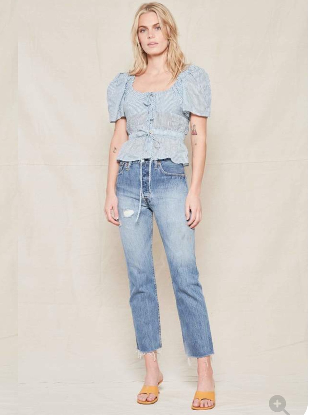 Ciao Lucia Ezio - French Blue Top.  Small
